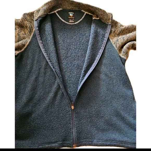 Kuhl Mens Navy Blue Alpaca Fleece Full-Zip Warm Ourdoor Sweater Kashmira L - Picture 5 of 11